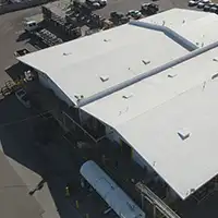 birdeye view of a roof